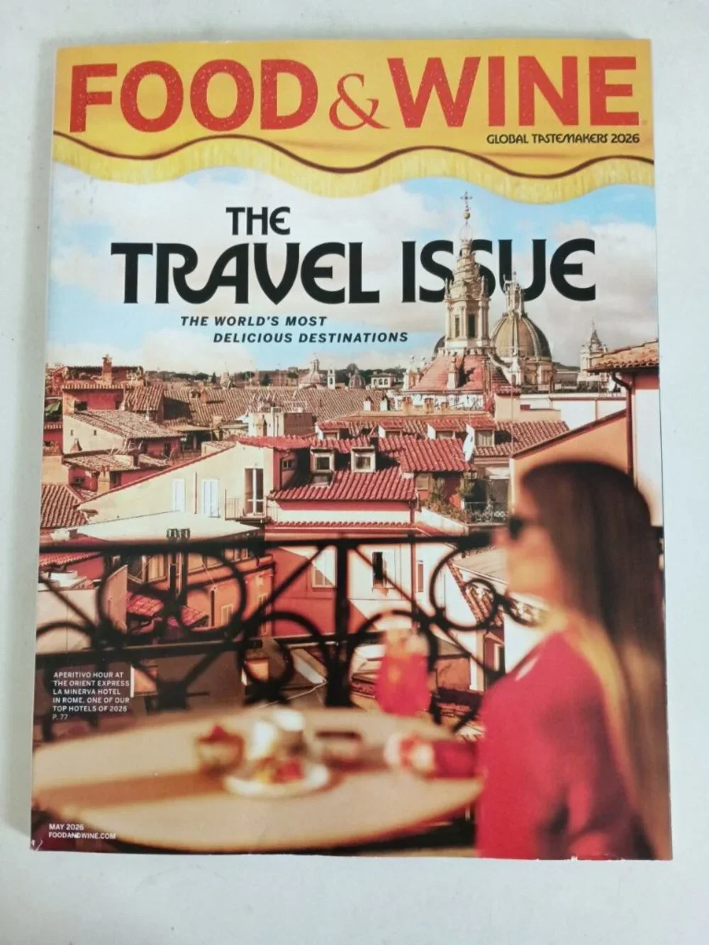 Food and Wine magazine May 2026 the travel issue